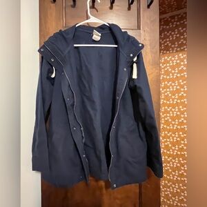 Nice comfy roomy North Face light cotton jacket with hood